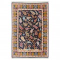 Handwoven Carpet, Tree of Life Layout, All Silk, Qom, 125 × 198 cm Ref 10200490