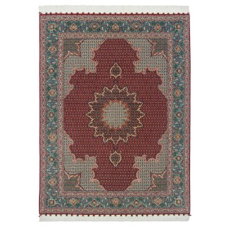 Handwoven Carpet, Corner Medallion Layout, Wool and Silk on Silk Warp, Tabriz, 153 × 200 cm Ref 10300501
