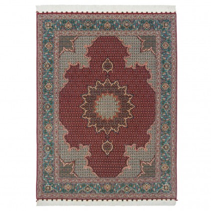 Handwoven Carpet, Corner Medallion Layout, Wool and Silk on Silk Warp, Tabriz, 153 × 200 cm Ref 10300501
