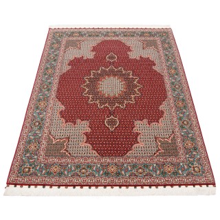 Handwoven Carpet, Corner Medallion Layout, Wool and Silk on Silk Warp, Tabriz, 153 × 200 cm Ref 10300501