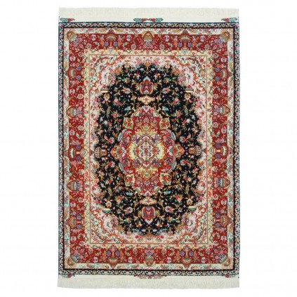 Handwoven Carpet, Corner Medallion Layout, Wool and Silk on Silk Warp, Tabriz, 146 × 205 cm Ref 10300503