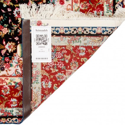 Handwoven Carpet, Corner Medallion Layout, Wool and Silk on Silk Warp, Tabriz, 146 × 205 cm Ref 10300503