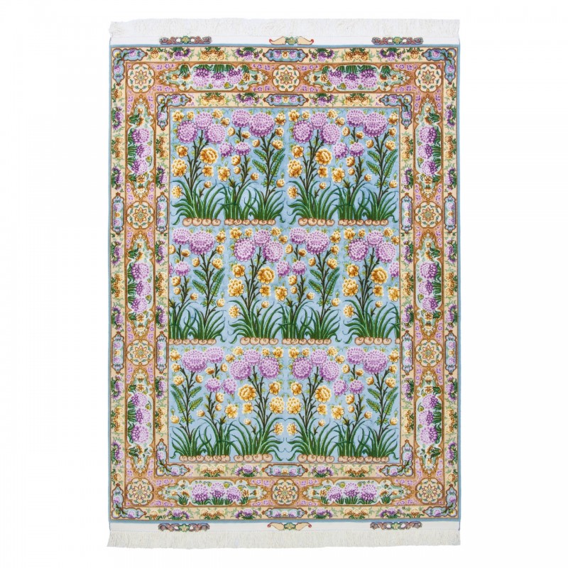 Handwoven Carpet, All-over Layout, Wool and Silk on Silk Warp, Tabriz, 150 × 202 cm Ref 10300504