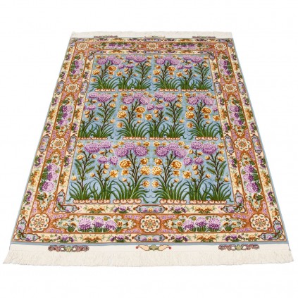 Handwoven Carpet, All-over Layout, Wool and Silk on Silk Warp, Tabriz, 150 × 202 cm Ref 10300504