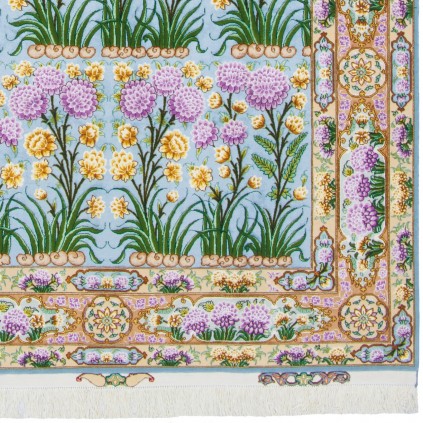 Handwoven Carpet, All-over Layout, Wool and Silk on Silk Warp, Tabriz, 150 × 202 cm Ref 10300504