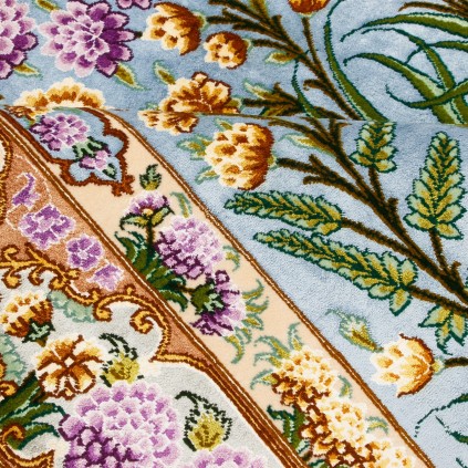 Handwoven Carpet, All-over Layout, Wool and Silk on Silk Warp, Tabriz, 150 × 202 cm Ref 10300505