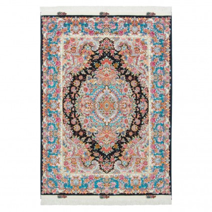 Handwoven Carpet, Corner Medallion Layout, Wool and Silk on Silk Warp, Tabriz, 152 × 207 cm Ref 10300507
