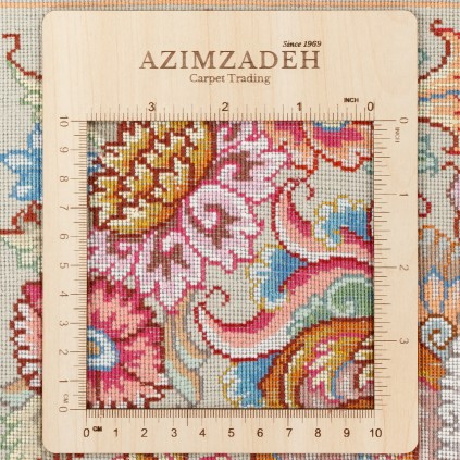 Handwoven Carpet, Corner Medallion Layout, Wool and Silk on Silk Warp, Tabriz, 152 × 207 cm Ref 10300507