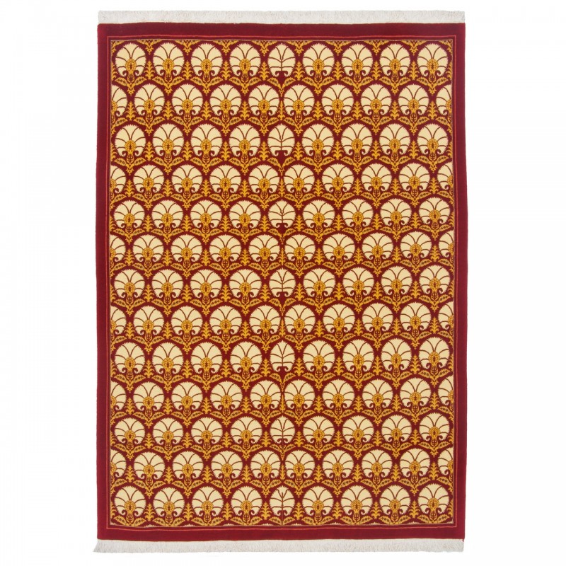 Handwoven Carpet, All-over Layout, Wool on Silk Warp, Tabriz, 146 × 203 cm Ref 10200508