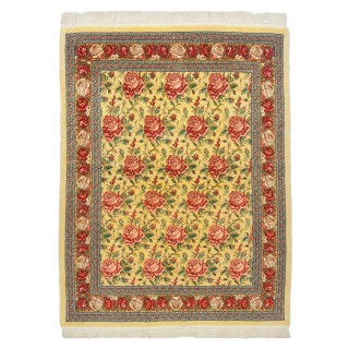 Handwoven Carpet, All-over Layout, Wool and Silk on Silk Warp, Sanandaj, 160 × 205 cm Ref 10300510