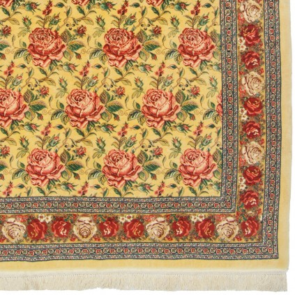 Handwoven Carpet, All-over Layout, Wool and Silk on Silk Warp, Sanandaj, 160 × 205 cm Ref 10300510