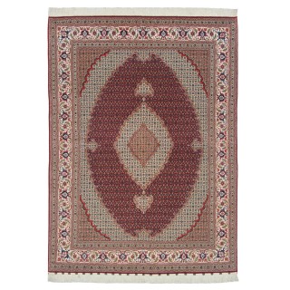 Handwoven Carpet, Corner Medallion Layout, Wool and Silk on Silk Warp, Tabriz, 153 × 210 cm Ref 10300511