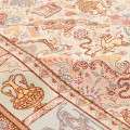 Handwoven Carpet, Corner Medallion Layout, Wool and Silk on Silk Warp, Tabriz, 152 × 212 cm Ref 10300516
