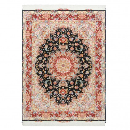Handwoven Carpet, Corner Medallion Layout, Wool and Silk on Silk Warp, Tabriz, 155 × 205 cm Ref 10300519