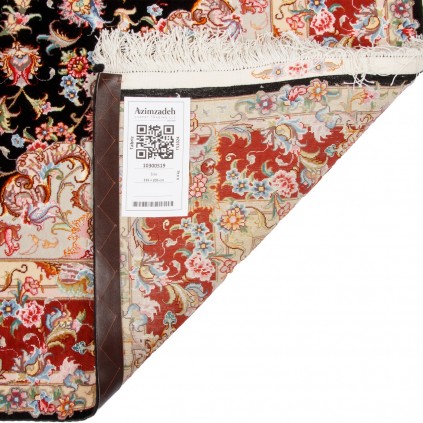 Handwoven Carpet, Corner Medallion Layout, Wool and Silk on Silk Warp, Tabriz, 155 × 205 cm Ref 10300519