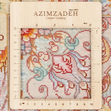 Handwoven Carpet, Corner Medallion Layout, Wool and Silk on Silk Warp, Tabriz, 155 × 205 cm Ref 10300519