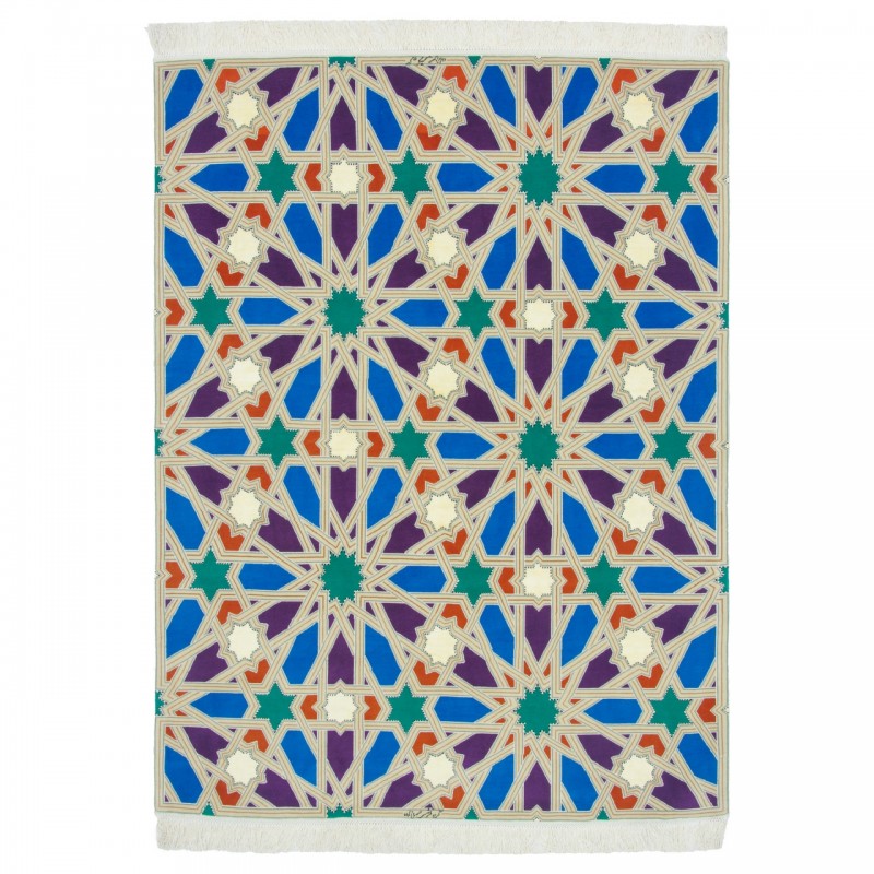 Handwoven Carpet, All-over Layout, Wool and Silk on Silk Warp, Tabriz, 152 × 203 cm Ref 10300520