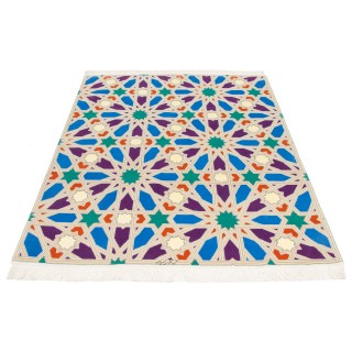 Handwoven Carpet, All-over Layout, Wool and Silk on Silk Warp, Tabriz, 152 × 203 cm Ref 10300520