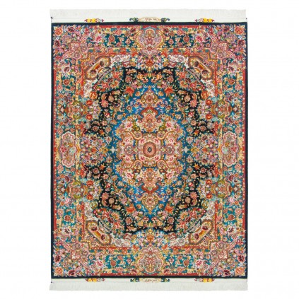 Handwoven Carpet, Corner Medallion Layout, Wool and Silk on Silk Warp, Tabriz, 154 × 200 cm Ref 10300523