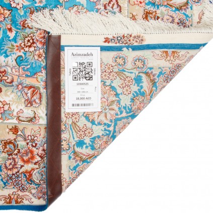 Handwoven Carpet, Corner Medallion Layout, Wool and Silk on Silk Warp, Tabriz, 150 × 202 cm Ref 10300525