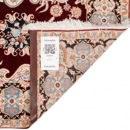 Handwoven Carpet, Corner Medallion Layout, Wool and Silk on Silk Warp, Tabriz, 150 × 203 cm Ref 10300526