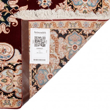 Handwoven Carpet, Corner Medallion Layout, Wool and Silk on Silk Warp, Tabriz, 150 × 203 cm Ref 10300527