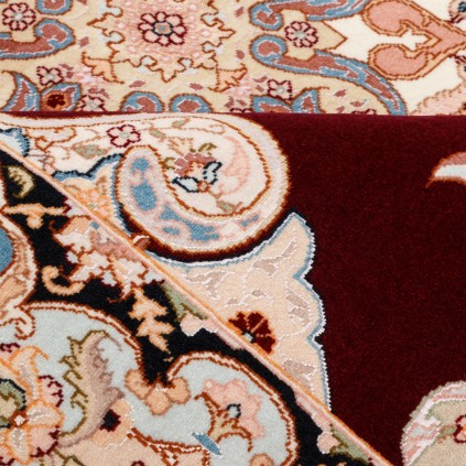 Handwoven Carpet, Corner Medallion Layout, Wool and Silk on Silk Warp, Tabriz, 150 × 203 cm Ref 10300527
