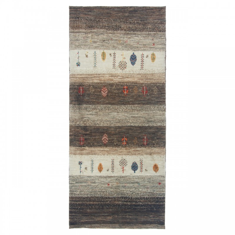 Handwoven Gabbeh, Framed Layout, All Wool, Qashqai, 82 × 191 cm Ref 50100531