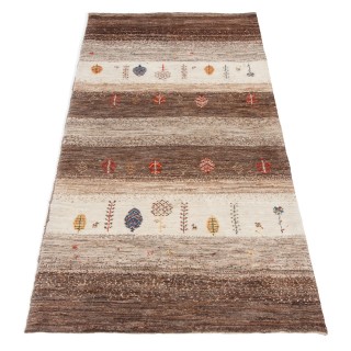 Handwoven Gabbeh, Framed Layout, All Wool, Qashqai, 82 × 191 cm Ref 50100531