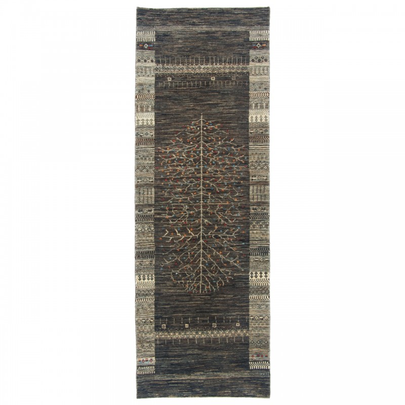 Handwoven Gabbeh, Tree of Life Layout, All Wool, Qashqai, 86 × 253 cm Ref 50200537