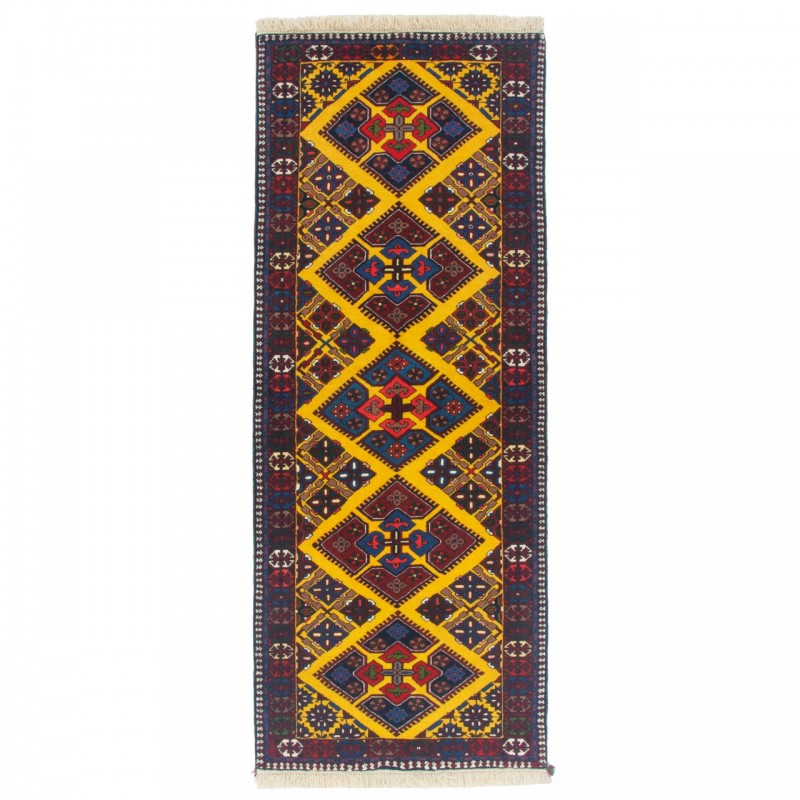 Handwoven Carpet, Multi-Medallion Layout, All Wool, Bakhtiari, 77 × 196 cm Ref 10100540