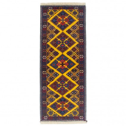 Handwoven Carpet, Multi-Medallion Layout, All Wool, Bakhtiari, 77 × 196 cm Ref 10100540