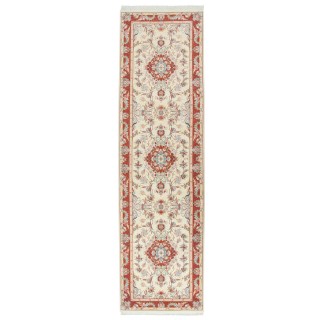 Handwoven Carpet, Multi-Medallion Layout, Wool and Silk on Cotton Warp, Tabriz, 91 × 322 cm Ref 10200541