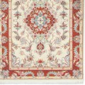 Handwoven Carpet, Multi-Medallion Layout, Wool and Silk on Cotton Warp, Tabriz, 91 × 322 cm Ref 10200541