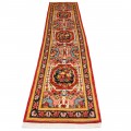 Handwoven Carpet, Multi-Medallion Layout, Wool on Cotton Warp, Bakhtiari, 85 × 390 cm Ref 10300542