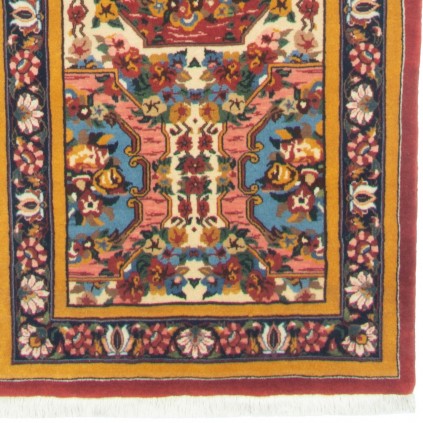 Handwoven Carpet, Multi-Medallion Layout, Wool on Cotton Warp, Bakhtiari, 85 × 390 cm Ref 10300542