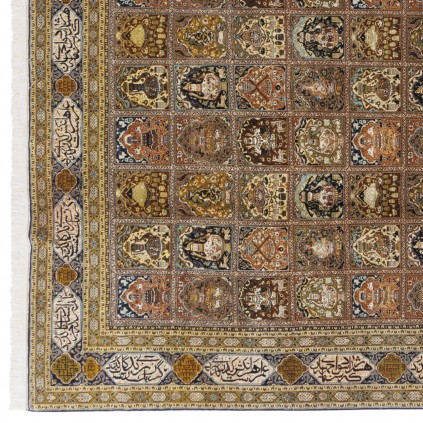 Wool and Silk on Cotton Warp