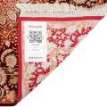 Handwoven Carpet, Corner Medallion Layout, All Silk, Qom, 102 × 102 cm Ref 10100544