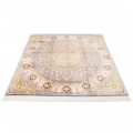 Handwoven Carpet, Dome Layout, All Silk, Qom, 200 × 210 cm Ref 10400548