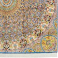 Handwoven Carpet, Dome Layout, All Silk, Qom, 200 × 210 cm Ref 10400548