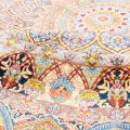 Handwoven Carpet, Dome Layout, All Silk, Qom, 200 × 210 cm Ref 10400548