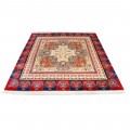 Handwoven Carpet, Corner Medallion Layout, All Silk, Qom, 205 × 208 cm Ref 10400550