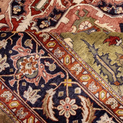Rare Antique Handwoven Carpet