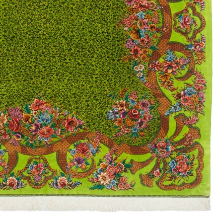 Handwoven Carpet, All-over Layout, All Silk, Qom, 198 × 198 cm Ref 10300551