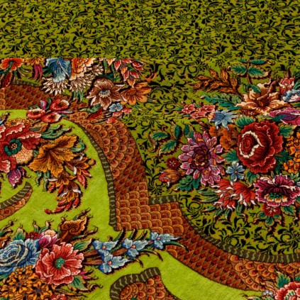 Handwoven Carpet, All-over Layout, All Silk, Qom, 198 × 198 cm Ref 10300551