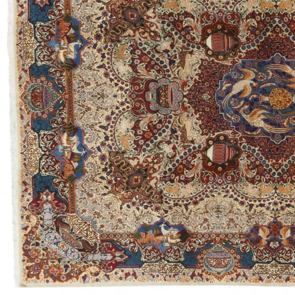 Wool and Silk on Cotton Warp