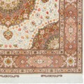 Handwoven Carpet, Corner Medallion Layout, Wool and Silk on Silk Warp, Tabriz, 200 × 205 cm Ref 10400558