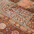 Handwoven Carpet, Square/Block Layout, All Silk, Qom, 152 × 153 cm Ref 10200561