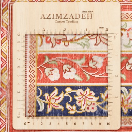 Handwoven Carpet, Square/Block Layout, All Silk, Qom, 145 × 195 cm Ref 10200562