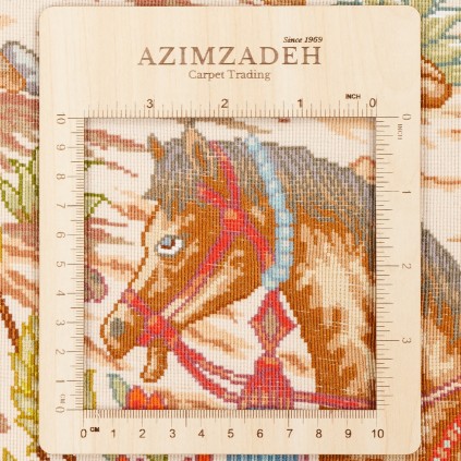 Handwoven Carpet, All-over Layout, Wool and Silk on Silk Warp, Tabriz, 220 × 150 cm Ref 10300563